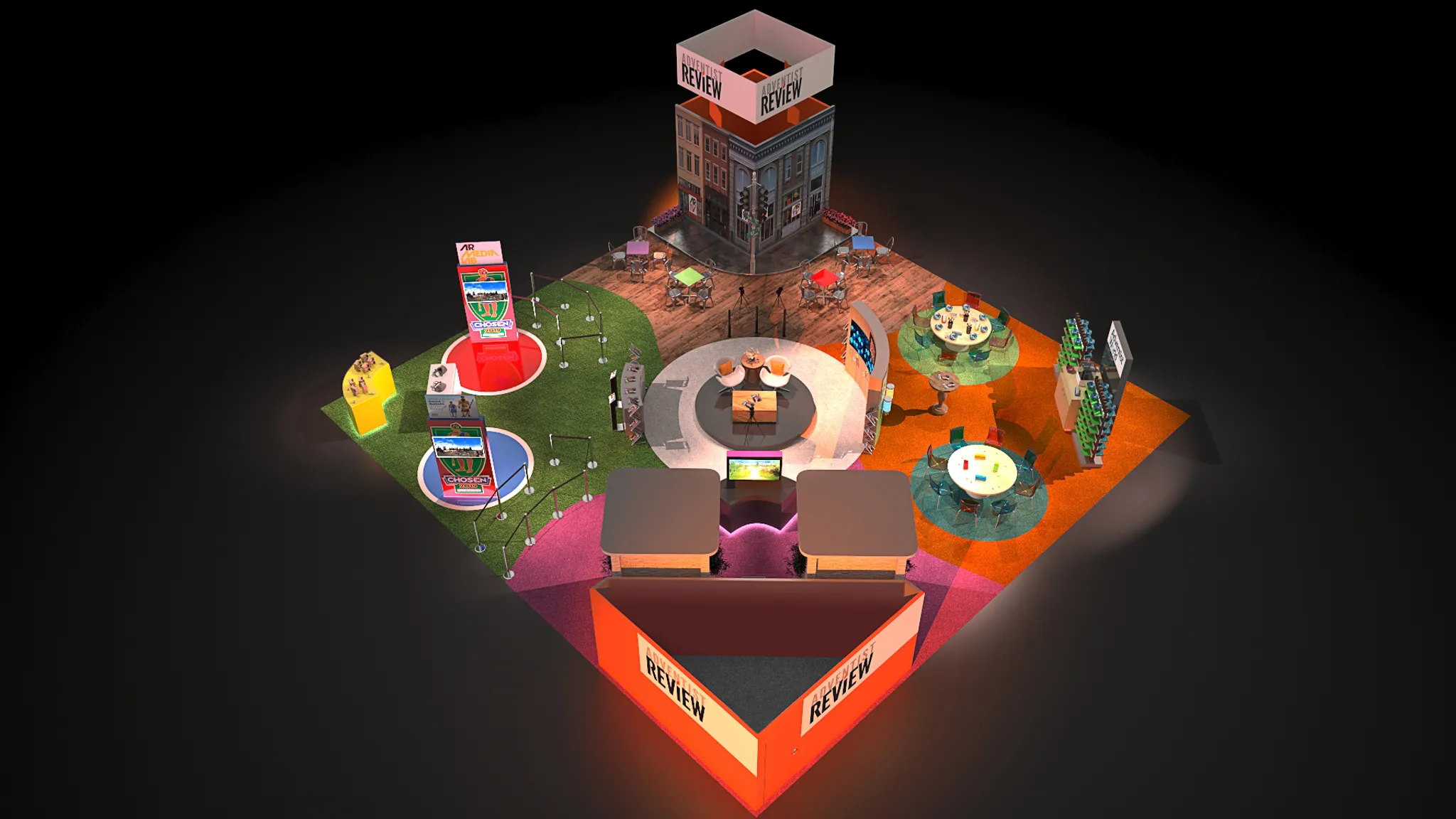 30x30 Île booth design by Reaction Space